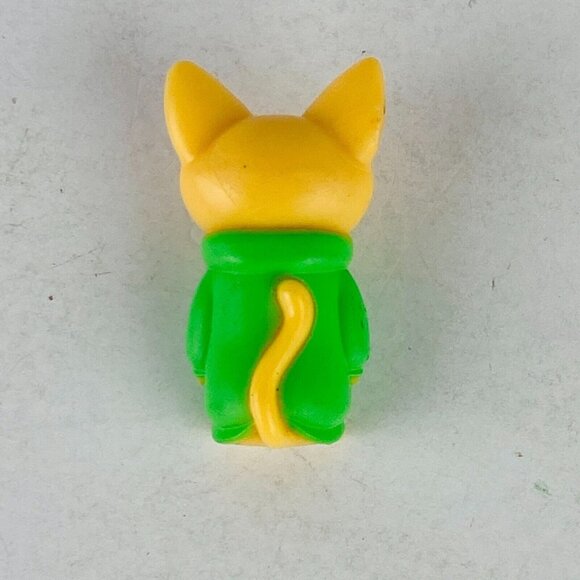 Lost Kitty Kitties Green In Green Cowl Neck Top Pink Ears Cute Pretend Play Toy - Picture 4 of 4